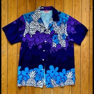 Vintage 60’s Hawaiian Barkcloth Shirt